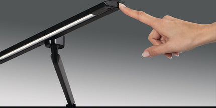 HANSA Schreibtischleuchte LED Zirkon Aluminium, ABS, Eisen, PC schwarz ( 9000483602 )