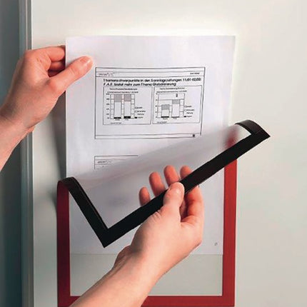 Cadre magnétique DURABLE DIN A4 rouge (9000492431)