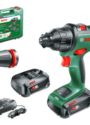 Bosch Home AdvancedImpact 18 trapano a percussione a batteria 18 V 39 Nm ( 06039B5109 ) Brushless + 2x batteria ricaricabile 2,5 Ah + caricabatterie + custodia