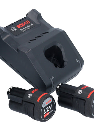 Bosch GWG 12V-50 S Professional Meuleuse droite sans fil 12 V 6 mm Brushless + 2x batterie 3,0 Ah + chargeur
