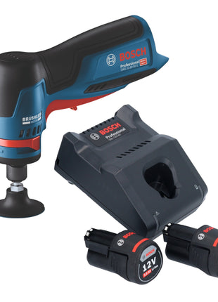 Bosch GWG 12V-50 S Professional Meuleuse droite sans fil 12 V 6 mm Brushless + 2x batterie 3,0 Ah + chargeur