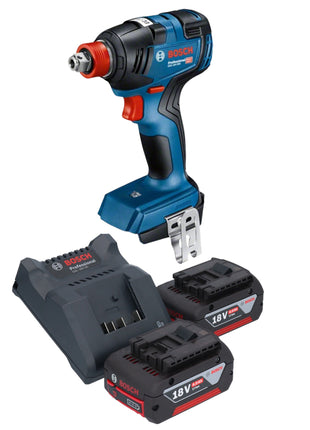 Bosch GDX 18V-200 Avvitatore a impulsi professionale a batteria 18 V 200 Nm brushless + 2x batteria ricaricabile 4,0 Ah + caricabatterie