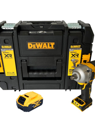 DeWalt DCF 891 NT cordless impact wrench 18 V 1084 Nm 1/2" brushless + 1x rechargeable battery 5.0 Ah + TSTAK - without charger
