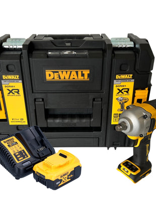 DeWalt DCF 891 P1T cordless impact wrench 18 V 1084 Nm 1/2" brushless + 1x rechargeable battery 5.0 Ah + charger + TSTAK