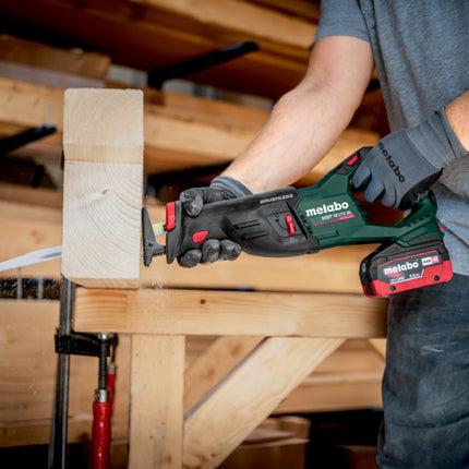 Metabo SSEP 18 LT BL sega alternativa a batteria 18 V 32 mm brushless ( 601617840 ) + Metabox - senza batteria, senza caricabatterie