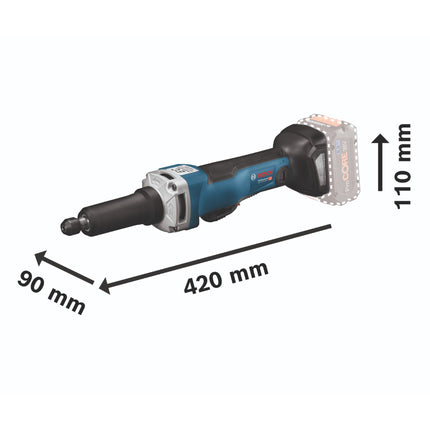 Bosch GGS 18V-23 PLC Professional Meuleuse droite sans fil 18 V Brushless + 1x batterie ProCore 8,0 Ah + L-Boxx - sans chargeur