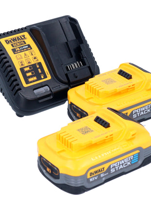 Akumulatorowa szlifierka kątowa DeWalt DCG 409 H2T 18 V 125 mm bezszczotkowa + 2x akumulator Powerstack 5,0 Ah + ładowarka + TSTAK