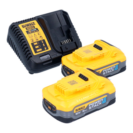 DeWalt DCG 409 H2T Meuleuse d'angle sans fil 18 V 125 mm Brushless + 2x Powerstack batterie 5,0 Ah + chargeur + TSTAK