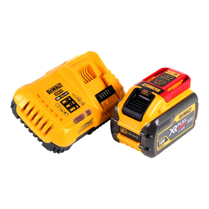 Smerigliatrice angolare a batteria DeWalt DCG 460 X1 54 V 230 mm + 1x batteria 9,0 Ah + caricatore