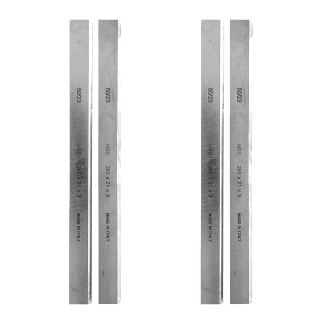 DeWalt 2x DE 7333 Lama per pialla HSS 260 mm (4 pz.) per D27300