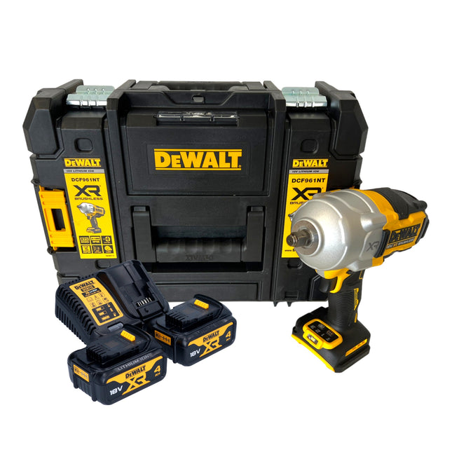 DeWalt DCF 961 M2T Clé à choc 18 V 1632 Nm 1/2'' Brushless + 2x batterie 4,0 Ah + chargeur + TSTAK