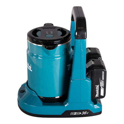Makita DKT 360 RM2 Bouilloire sans fil 36 V ( 2x 18 V ) 0,8 L + 2x batterie 4,0 Ah + chargeur
