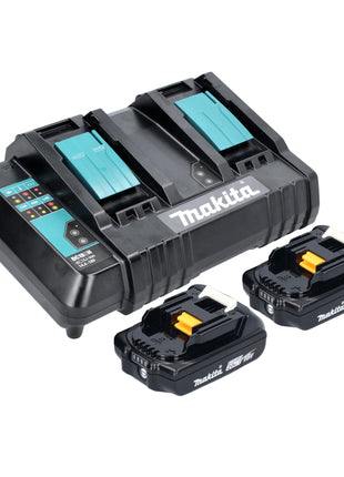 Czajnik bezprzewodowy Makita DKT 360 CA2 36 V ( 2x 18 V ) 0,8 L + 2x akumulator 2,0 Ah + podwójna ładowarka