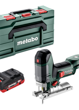 Metabo ST 18 LT 130 BL Scie sauteuse sans fil 18 V 130 mm Brushless + 1x batterie LiHD 4,0 Ah + Metabox - sans chargeur
