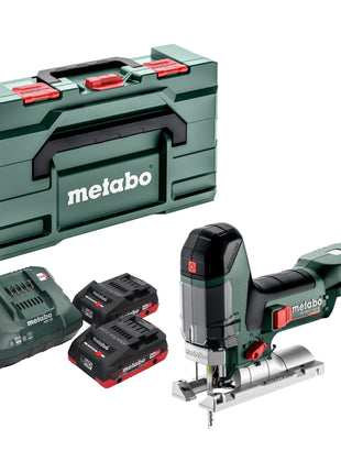 Metabo ST 18 LT 130 BL cordless jigsaw 18 V 130 mm brushless + 2x LiHD battery 4.0 Ah + charger + metabox