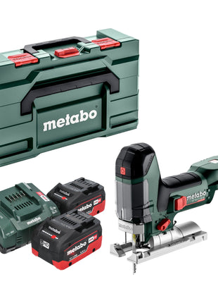 Metabo ST 18 LT 130 BL cordless jigsaw 18 V 130 mm brushless + 2x LiHD battery 5.5 Ah + charger + metabox