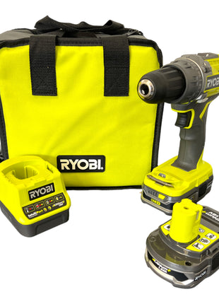 Ryobi R18DD3-215S Perceuse-visseuse sans fil 18 V 50 Nm ( 5133003774 ) + 2x batterie 1,5 Ah + chargeur + sacoche