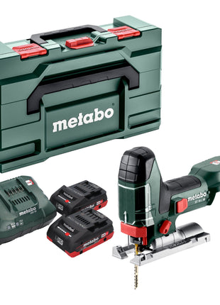 Metabo ST 18 L 90 Scie sauteuse sans fil 18 V 90 mm + 2x batterie LiHD 4,0 Ah + chargeur + Metabox