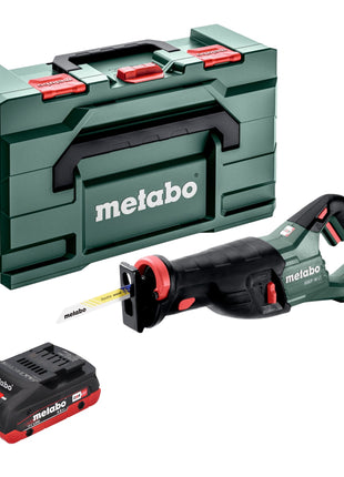 Akumulatorowa pilarka szablasta Metabo SSEP 18 LT 18 V 32 mm + 1x akumulator LiHD 4,0 Ah + metabox - bez ładowarki