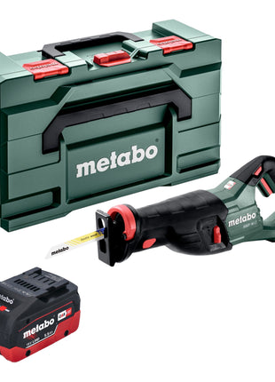 Akumulatorowa pilarka szablasta Metabo SSEP 18 LT 18 V 32 mm + 1x akumulator LiHD 5,5 Ah + metabox - bez ładowarki