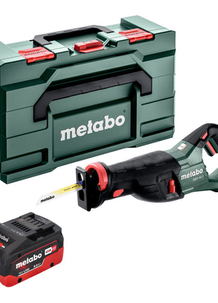 Akumulatorowa pilarka szablasta Metabo SSEP 18 LT 18 V 32 mm + 1x akumulator LiHD 8,0 Ah + metabox - bez ładowarki