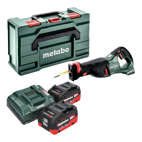 Metabo SSEP 18 LT cordless reciprocating saw 18 V 32 mm + 2x LiHD battery 10.0 Ah + charger + metabox
