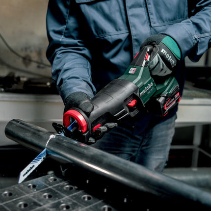 Metabo SSEP 18 LT sega alternativa a batteria 18 V 32 mm + 2x batteria LiHD 10,0 Ah + caricatore + metabox