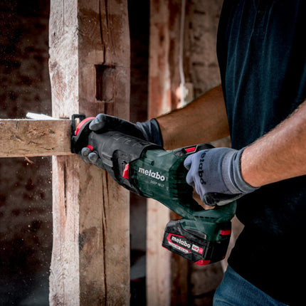 Metabo SSEP 18 LT sega alternativa a batteria 18 V 32 mm + 2x batteria LiHD 10,0 Ah + caricatore + metabox