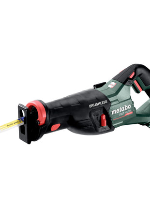 Metabo SSEP 18 LT BL Scie sabre sans fil 18 V 32 mm Brushless + 1x batterie LiHD 10,0 Ah + Metabox - sans chargeur