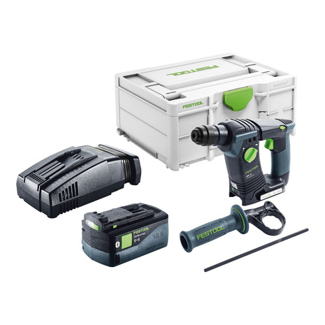 Festool BHC 18-Basic cordless hammer drill 18 V 1.8 J SDS Plus Brushless + 1x rechargeable battery 5.0 Ah + quick charger + systainer