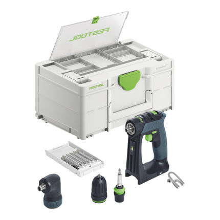 Festool CXS 18-Basic-Set trapano avvitatore a batteria 18 V 40 Nm brushless + 2x batteria ricaricabile 5,0 Ah + caricatore rapido + systainer