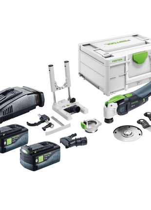 Festool VECTURO OSC 18 E-Basic Set cordless oscillating tool 18 V Starlock Max Brushless + 2x rechargeable battery 5.0 Ah + quick charger + systainer