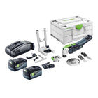 Festool VECTURO OSC 18 E-Basic Set cordless oscillating tool 18 V Starlock Max Brushless + 2x rechargeable battery 5.0 Ah + quick charger + systainer