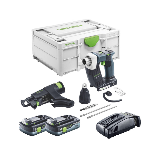 Festool DURADRIVE DWC 18-4500 Avvitatore a batteria Basic 18 V 14 Nm brushless + 2x batteria ricaricabile 4,0 Ah + caricatore rapido + systainer