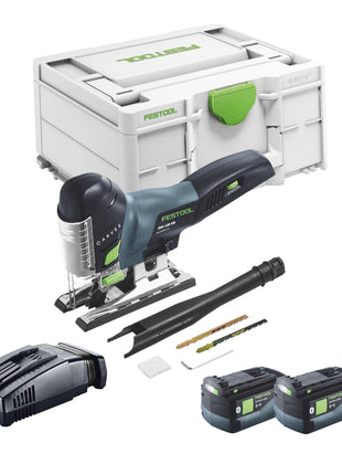 Festool CARVEX PSC 420 EB-Basic seghetto alternativo a pendolo a batteria 18 V 120 mm brushless + 2x batteria ricaricabile 5,0 Ah + caricatore rapido + Systainer