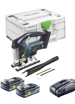 Festool CARVEX PSBC 420 EB-Basic seghetto alternativo a pendolo a batteria 18 V 120 mm brushless + 2x batteria ricaricabile 4,0 Ah + caricatore rapido + Systainer