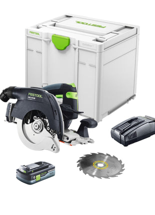 Festool HKC 55 EB-Basic cordless circular saw 18 V 160 mm brushless + 1x battery 4.0 Ah + quick charger + systainer