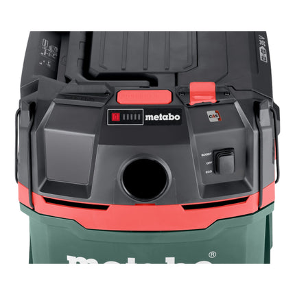 Metabo AS 36 18 L 20 PC Aspirateur eau et poussières sans fil 36 V ( 2x 18 V ) 20 L + 4x batterie LiHD 5,5 Ah + chargeur double