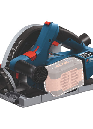 Bosch GKT 18V-52 GC Professional Akku Tauchsäge 18 V 140 mm BITURBO Brushless + 1x ProCore Akku 4,0 Ah + Ladegerät + Connectivity Modul + L-Boxx