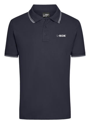 L-Boxx Polo Shirt pour hommes navy / white taille S