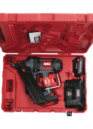 SENCO F-35 XP Fusion cordless frame nailer strip nailer 18 V 50-90 mm ( 10G2001N ) + 2x rechargeable battery 3.0 Ah + charger + case