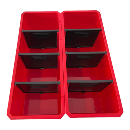 Toolbrothers RHINO Set di contenitori No. 5 Parete officina con 2 contenitori per valigetta RHINO XXL altezza M e organizzatore altezza XL