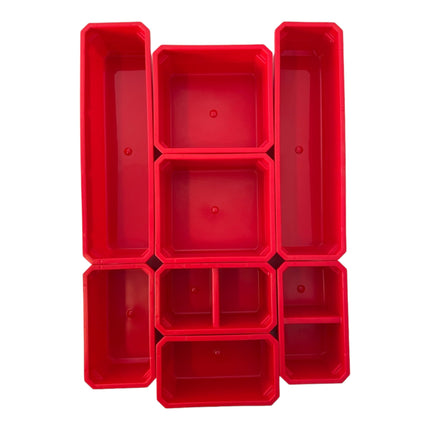 Toolbrothers RHINO Container Set Nr. 6 Werkstattwand mit 8 Behältern für RHINO L Organizer Höhe M / L