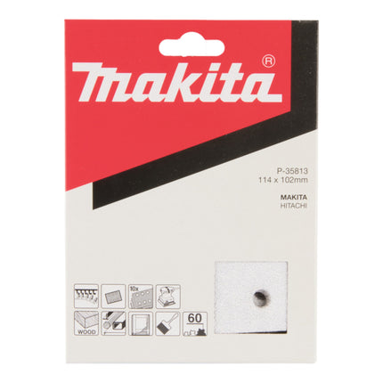 Carta abrasiva Makita K 60 114 x 102 mm 10 pezzi ( P-35813 ) per lacche e vernici