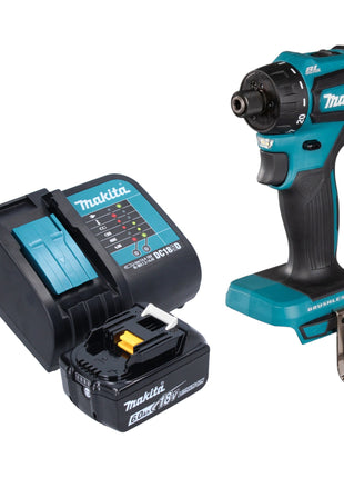 Makita DDF 083 SG1 Perceuse-visseuse sans fil 18 V 40 Nm 1/4'' Brushless + 1x batterie 6,0 Ah + chargeur