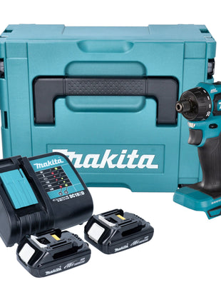 Makita DDF 083 SYJ Perceuse-visseuse sans fil 18 V 40 Nm 1/4'' Brushless + 2x batterie 1,5 Ah + chargeur + Makpac