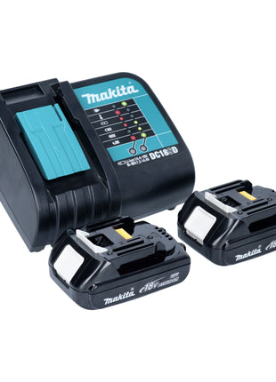 Makita DDF 083 SYJ Perceuse-visseuse sans fil 18 V 40 Nm 1/4'' Brushless + 2x batterie 1,5 Ah + chargeur + Makpac