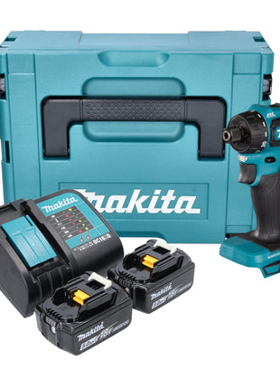 Makita DDF 083 STJ Perceuse-visseuse sans fil 18 V 40 Nm 1/4'' Brushless + 2x batterie 5,0 Ah + chargeur + Makpac