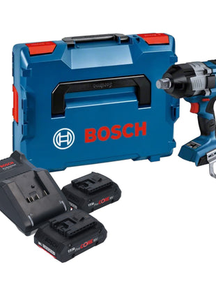 Bosch GDS 18V-1600 HC Avvitatore a impulsi professionale a batteria 18 V 1600 Nm 3/4'' BITURBO Brushless + 2x batteria ricaricabile ProCORE 4,0 Ah + caricatore + L-Boxx