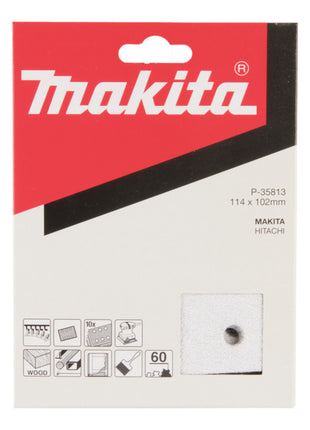 Carta abrasiva Makita K 60 114 x 102 mm 20 pezzi ( 2x P-35813 ) per pitture e vernici